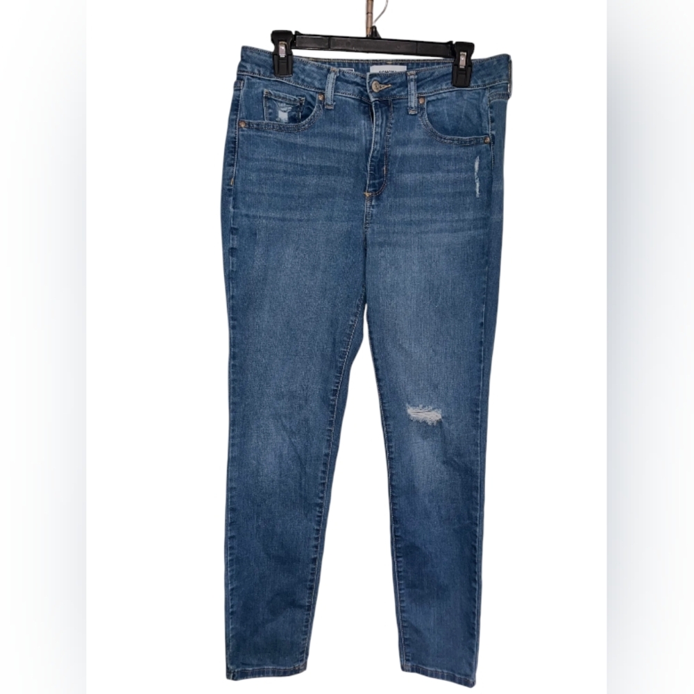 Sonoma Curvy Skinny distressed jeans sz 10R